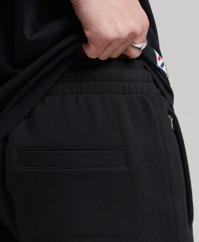 Superdry svart klær 86P46D372 kode klassiske sweatshorts menn
