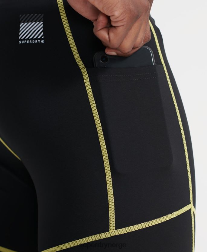 Superdry svart klær 86P46D381 treningsenergi ice cool shorts menn