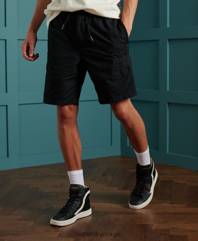 Superdry svart klær 86P46D382 utility cargo shorts menn