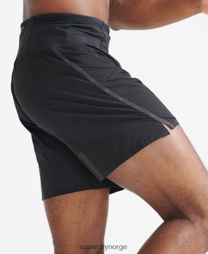 Superdry svart klær 86P46D5364 kjøre premium shorts menn
