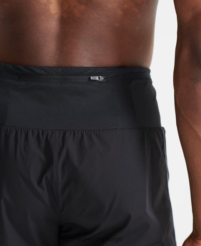 Superdry svart klær 86P46D5364 kjøre premium shorts menn