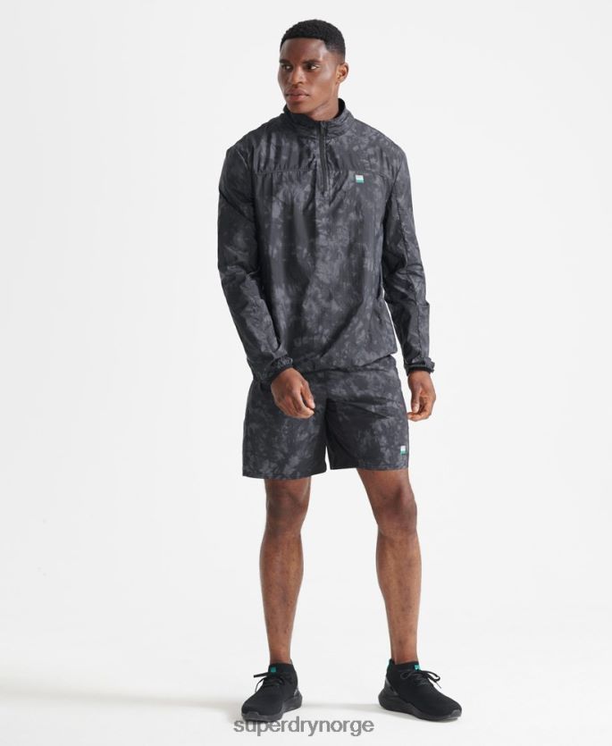 Superdry svart klær 86P46D5372 løpeshorts menn