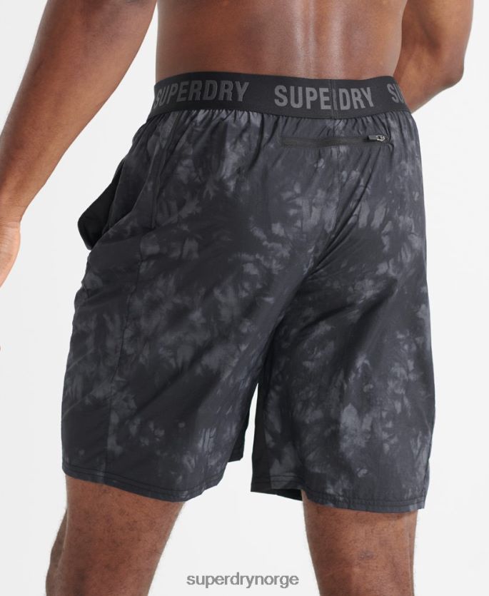 Superdry svart klær 86P46D5372 løpeshorts menn
