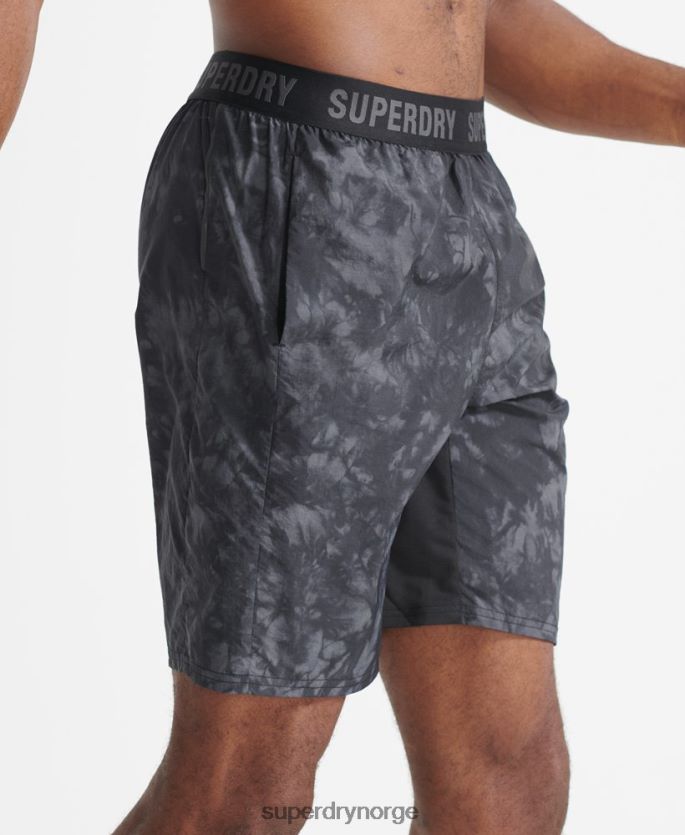 Superdry svart klær 86P46D5372 løpeshorts menn