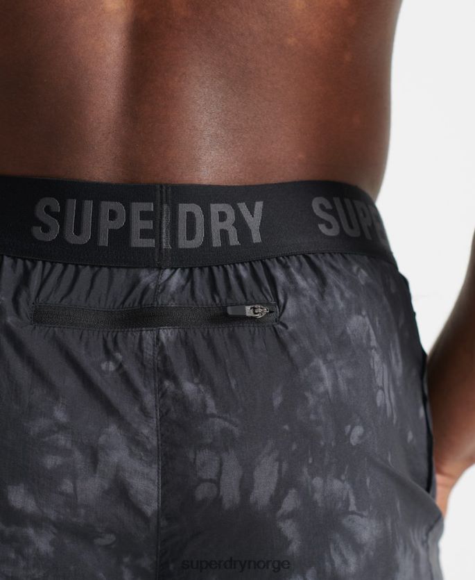 Superdry svart klær 86P46D5372 løpeshorts menn