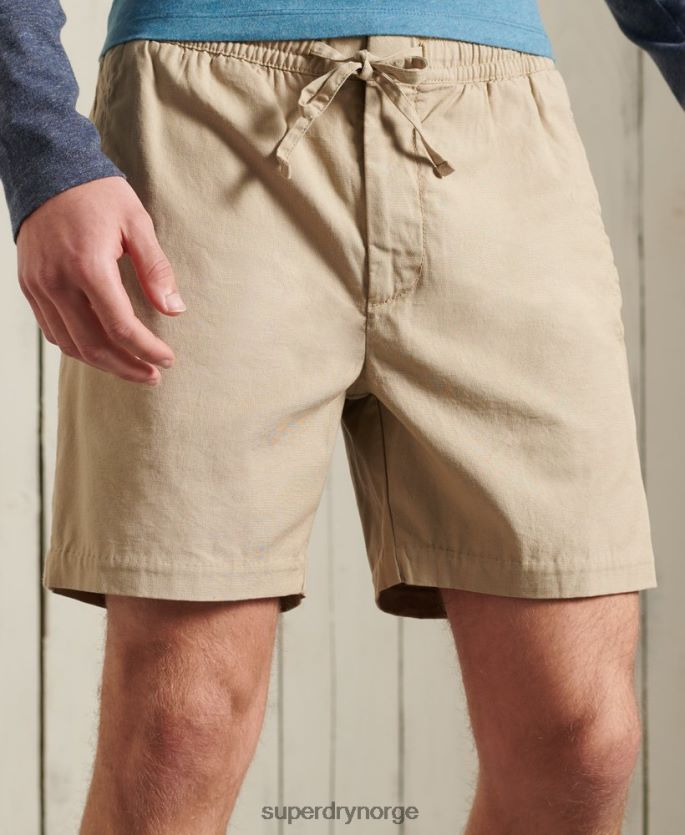 Superdry tan klær 86P46D383 rediger taper shorts med snøring menn