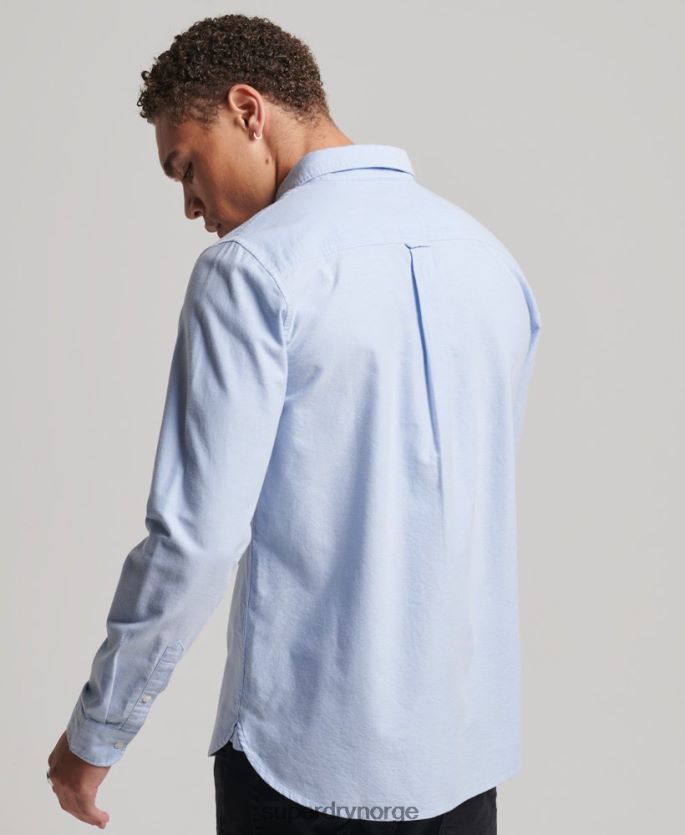 Superdry blå klær 86P46D208 vintage oxfordskjorte i økologisk bomull menn