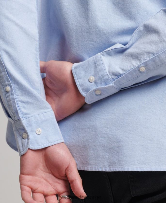 Superdry blå klær 86P46D208 vintage oxfordskjorte i økologisk bomull menn