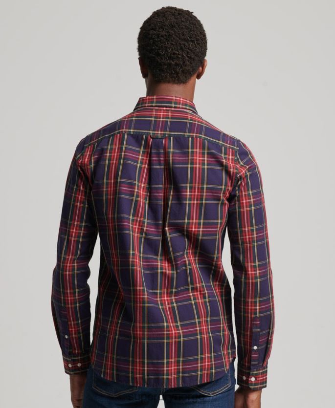 Superdry grønn klær 86P46D165 klassisk london skjorte med knapper menn