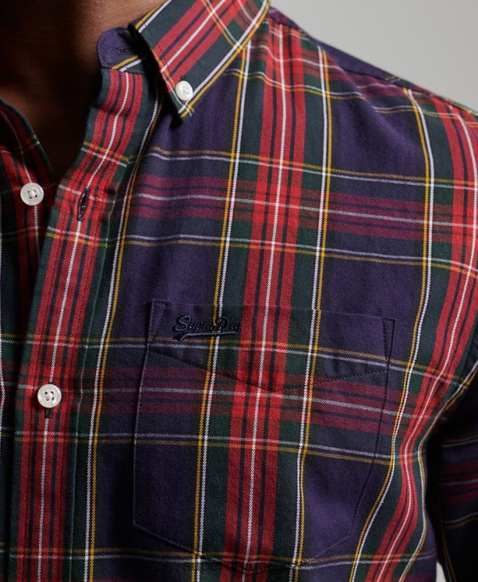 Superdry grønn klær 86P46D165 klassisk london skjorte med knapper menn