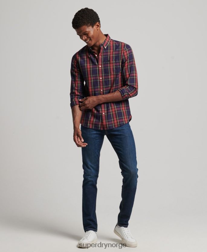 Superdry grønn klær 86P46D165 klassisk london skjorte med knapper menn