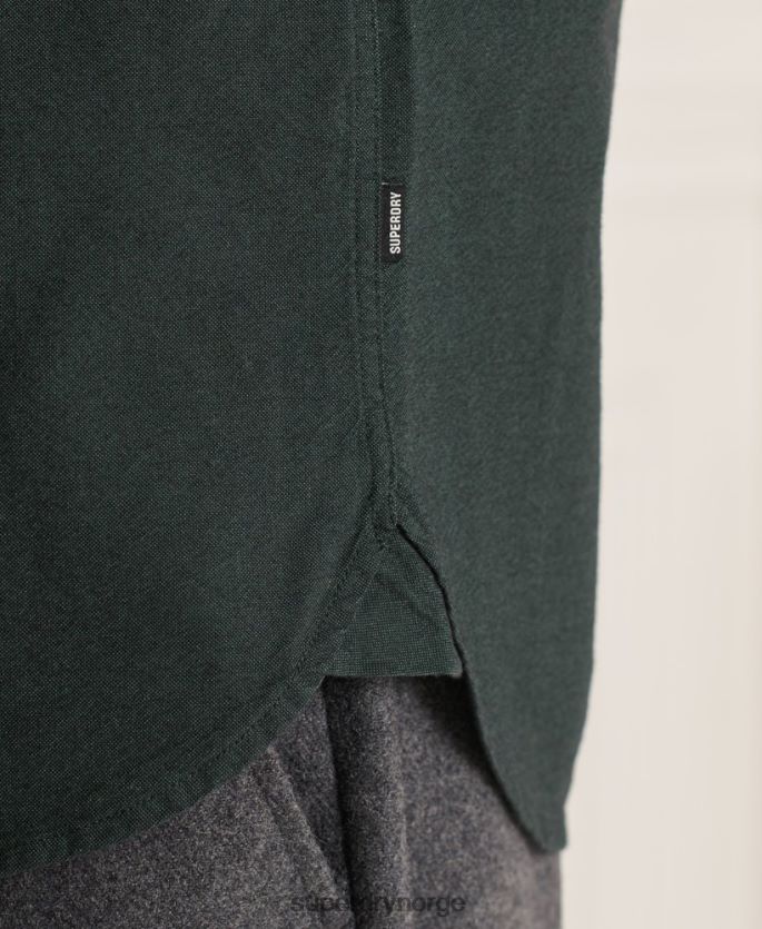 Superdry grønn klær 86P46D226 uni oxford skjorte i økologisk bomull menn