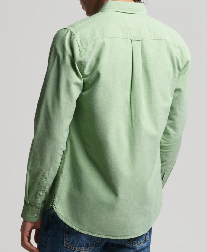 Superdry grønn klær 86P46D6473 vintage oxfordskjorte i økologisk bomull menn