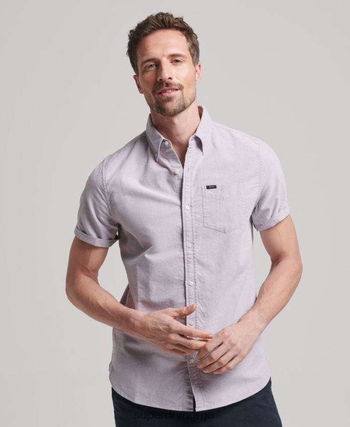 Superdry lilla klær 86P46D129 oxford kortermet skjorte menn