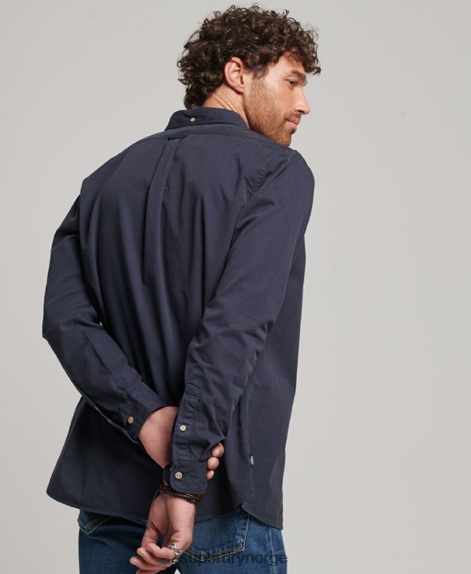 Superdry marinen klær 86P46D148 merchant store - langermet skjorte menn