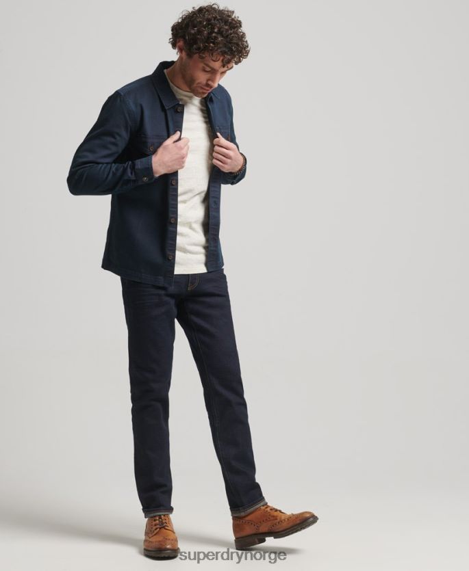 Superdry marinen klær 86P46D152 handelsbutikk - fiskebeinsoverskjorte menn