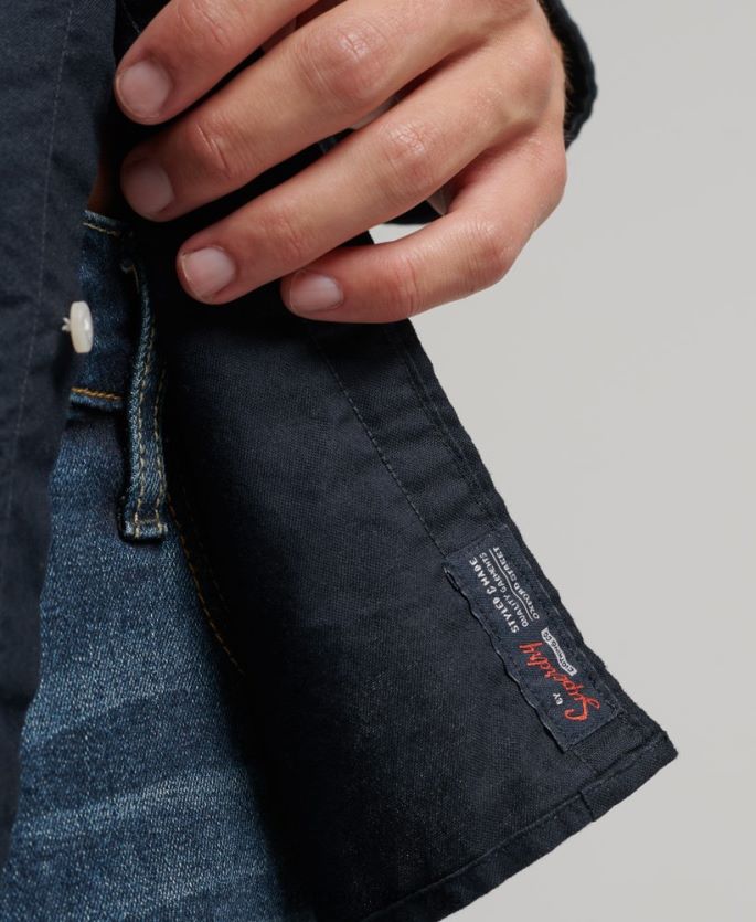 Superdry marinen klær 86P46D181 vasket oxfordskjorte menn