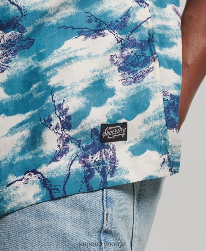Superdry marinen klær 86P46D184 ærbar kortermet skjorte menn