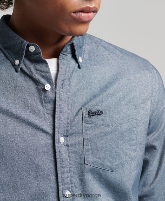 Superdry marinen klær 86P46D185 vintage oxfordskjorte i økologisk bomull menn