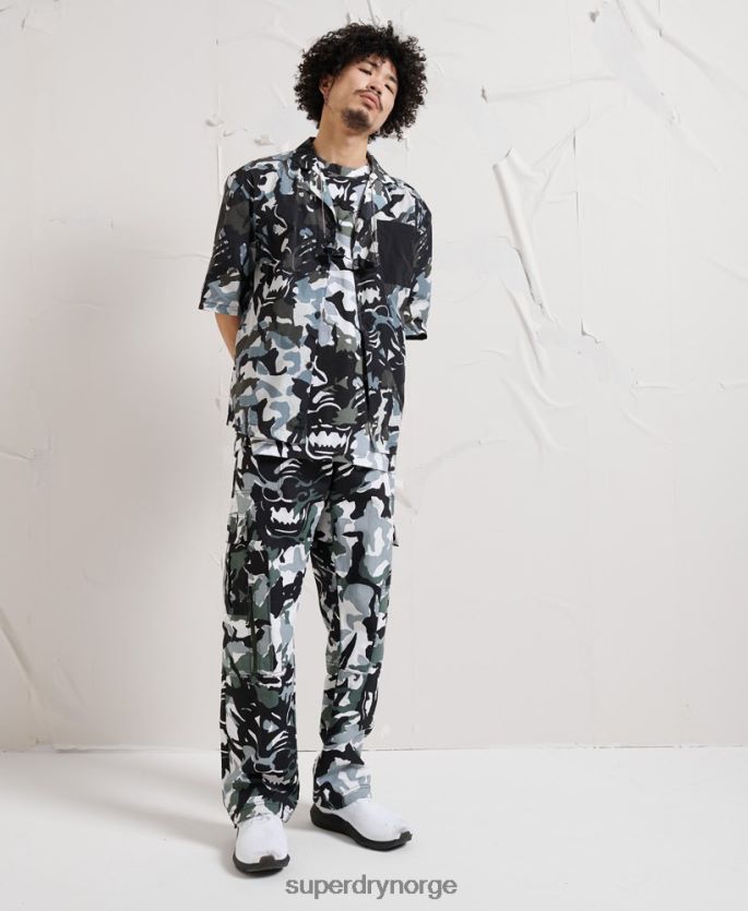 Superdry multi klær 86P46D220 energi dystopi skjorte menn
