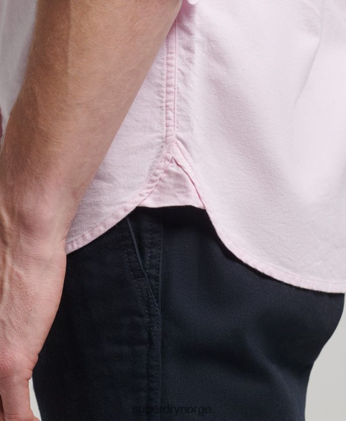 Superdry rosa klær 86P46D126 vasket oxfordskjorte menn