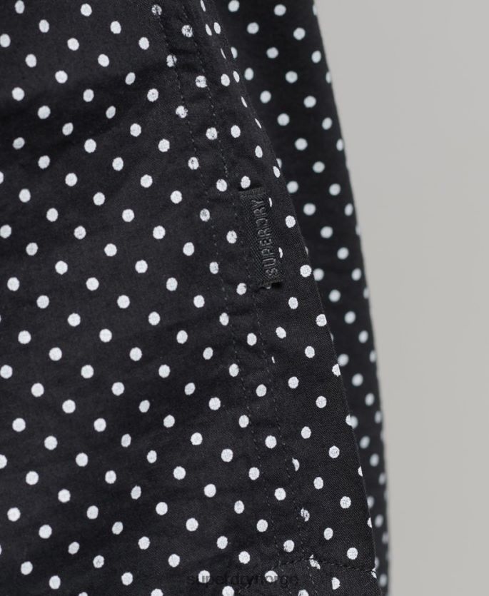 Superdry svart klær 86P46D230 skjorte med hele trykk menn