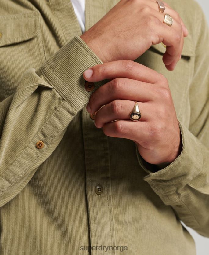 Superdry tan klær 86P46D234 trailsman cord skjorte menn