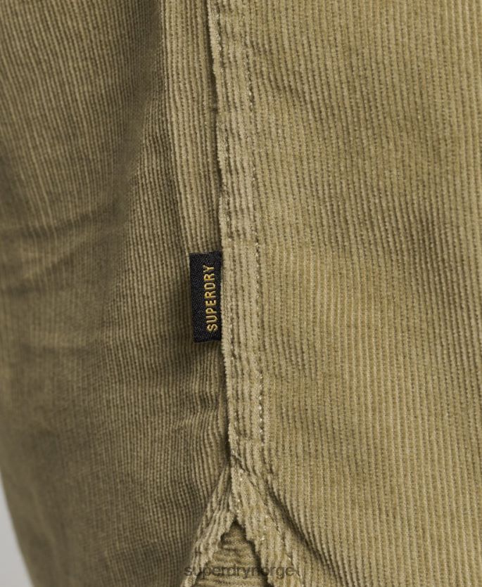 Superdry tan klær 86P46D234 trailsman cord skjorte menn