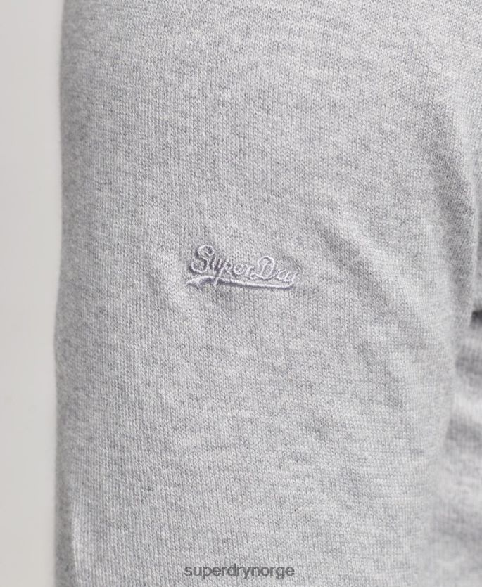 Superdry grå klær 86P46D1240 genser i kasjmir i økologisk bomull menn