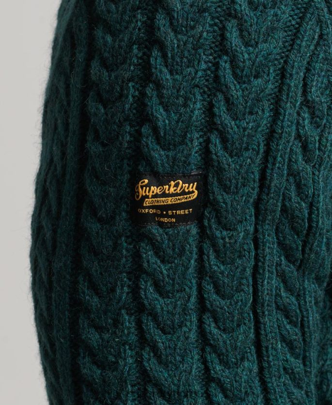 Superdry grønn klær 86P46D1280 jacob crew jumper menn