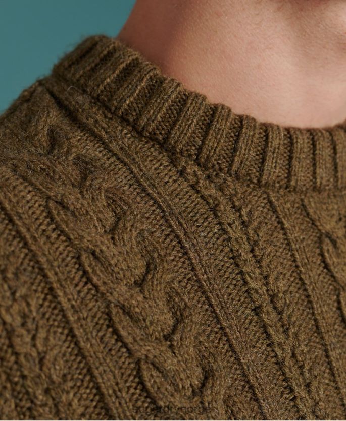 Superdry grønn klær 86P46D1363 jacob kabel genser menn