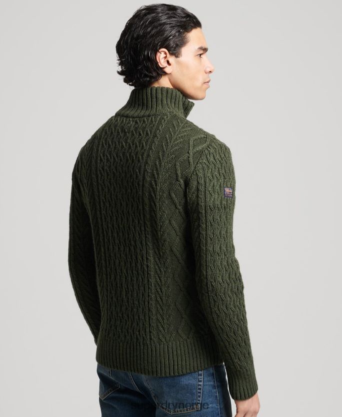 Superdry grønn klær 86P46D5278 jacob henley genser menn