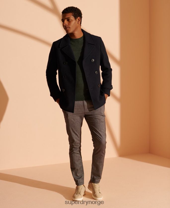 Superdry grønn klær 86P46D5340 orange label crew jumper menn