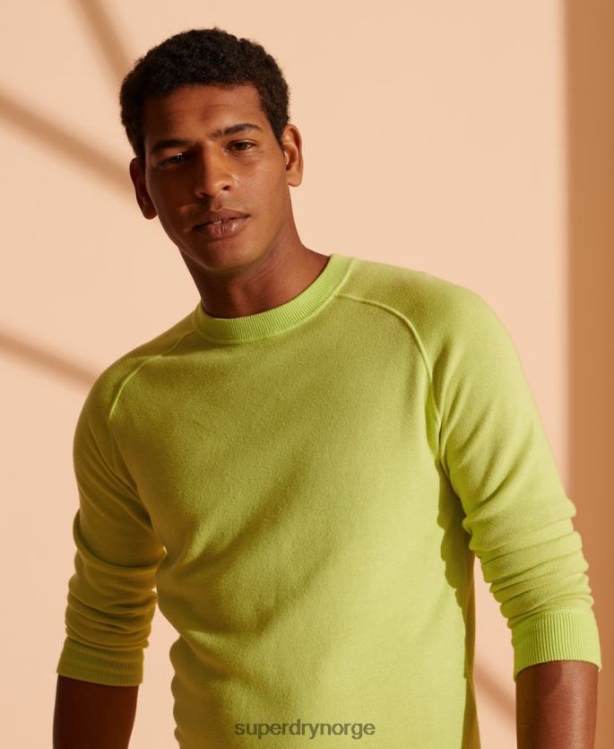 Superdry grønn klær 86P46D5345 vendbar strikket genser i begrenset opplag menn