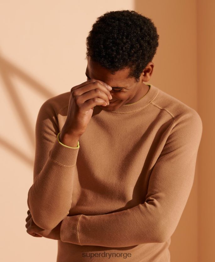 Superdry grønn klær 86P46D5345 vendbar strikket genser i begrenset opplag menn