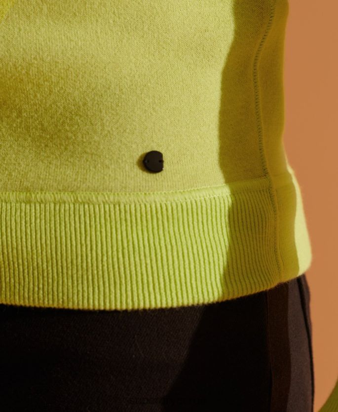 Superdry grønn klær 86P46D5345 vendbar strikket genser i begrenset opplag menn