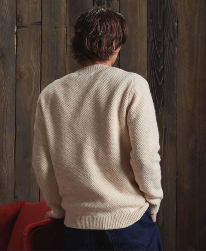 Superdry hvit klær 86P46D5351 begrenset opplag tørrfiskergenser menn