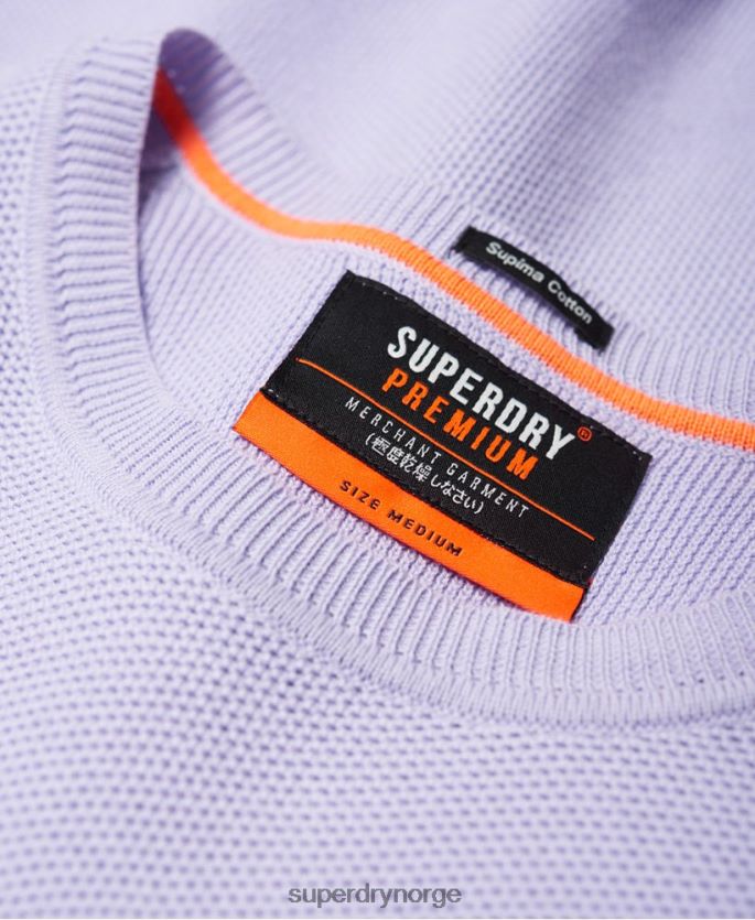 Superdry lilla klær 86P46D1368 supima genser i bomull menn