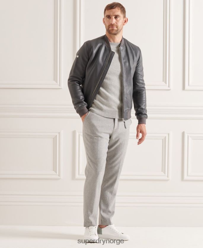 Superdry lysegrå klær 86P46D5293 studios essensielle crew jumper menn