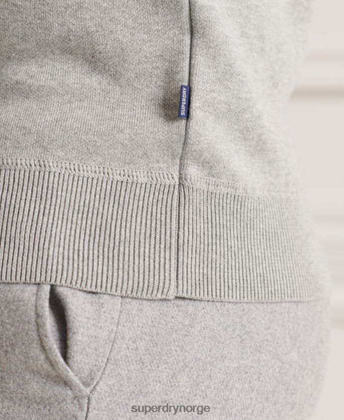 Superdry lysegrå klær 86P46D5293 studios essensielle crew jumper menn