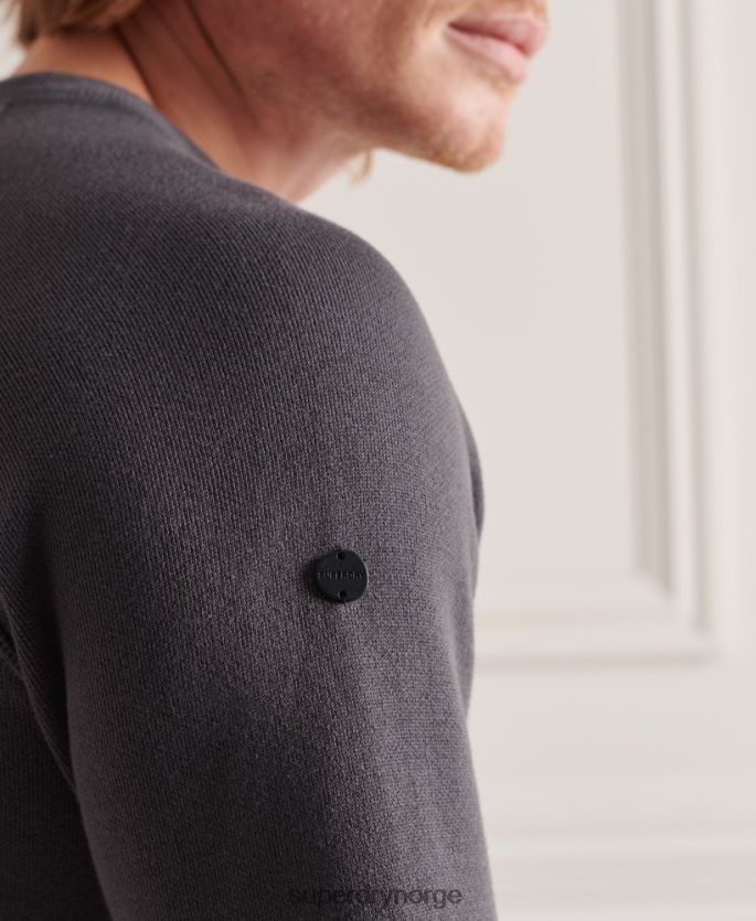 Superdry mørk grå klær 86P46D1361 studios essensielle crew jumper menn