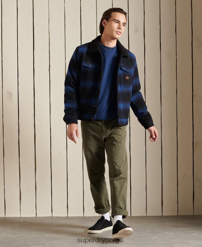 Superdry mørke blå klær 86P46D5284 harlo crew jumper menn