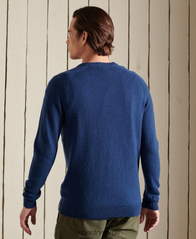 Superdry mørke blå klær 86P46D5284 harlo crew jumper menn
