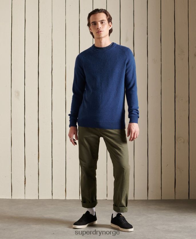 Superdry mørke blå klær 86P46D5284 harlo crew jumper menn