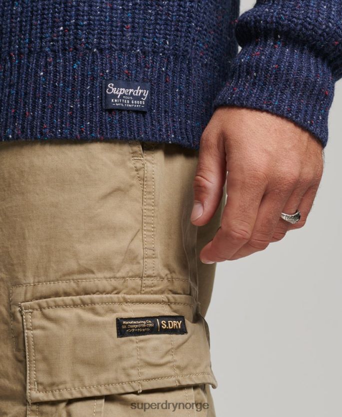 Superdry marinen klær 86P46D1302 genser i ullblanding i tweed menn
