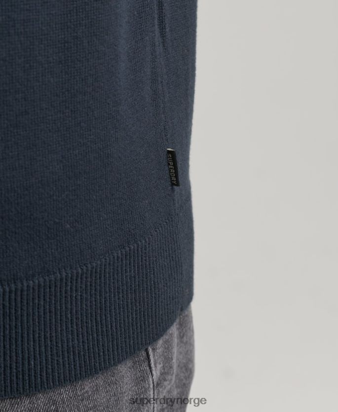 Superdry marinen klær 86P46D5322 strikket genser i bomull menn