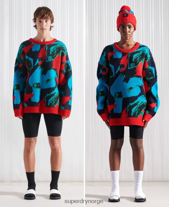 Superdry multi klær 86P46D5350 limited edition sdx fotball camo jumper menn
