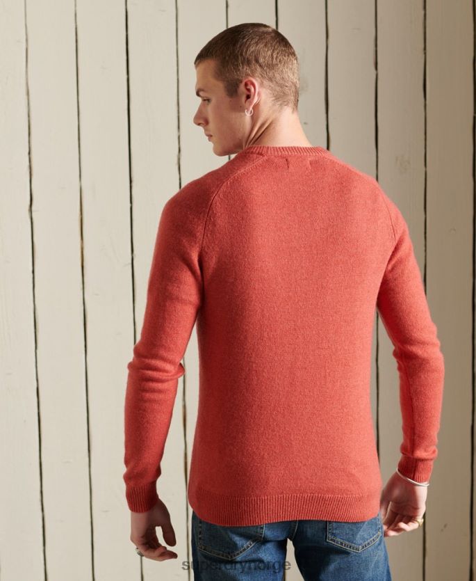 Superdry oransje klær 86P46D5281 harlo crew jumper menn