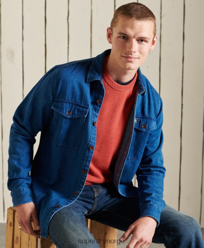 Superdry oransje klær 86P46D5281 harlo crew jumper menn