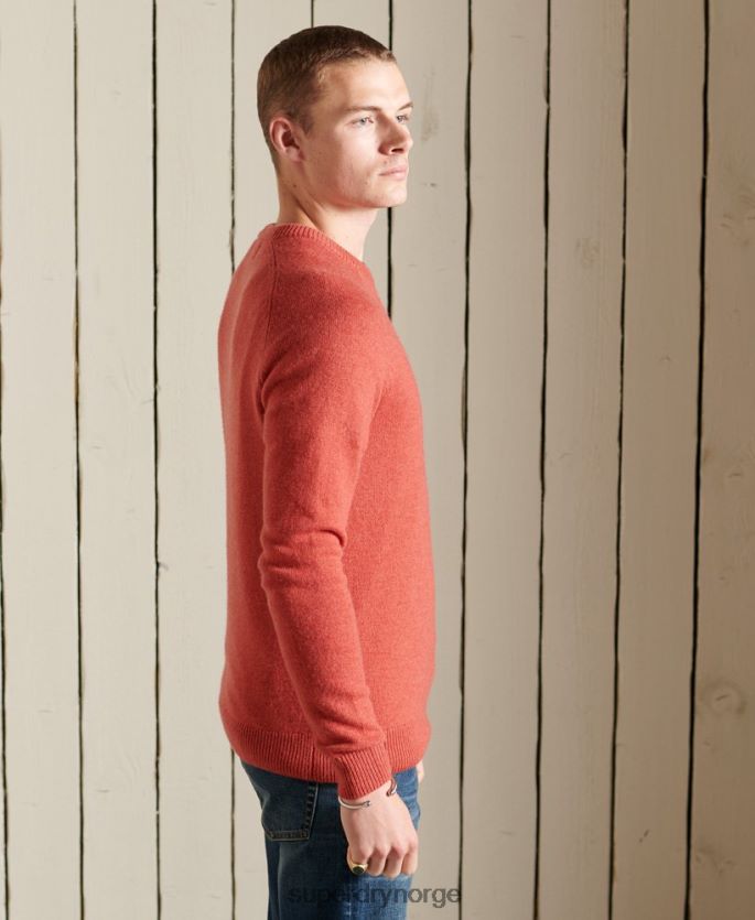 Superdry oransje klær 86P46D5281 harlo crew jumper menn